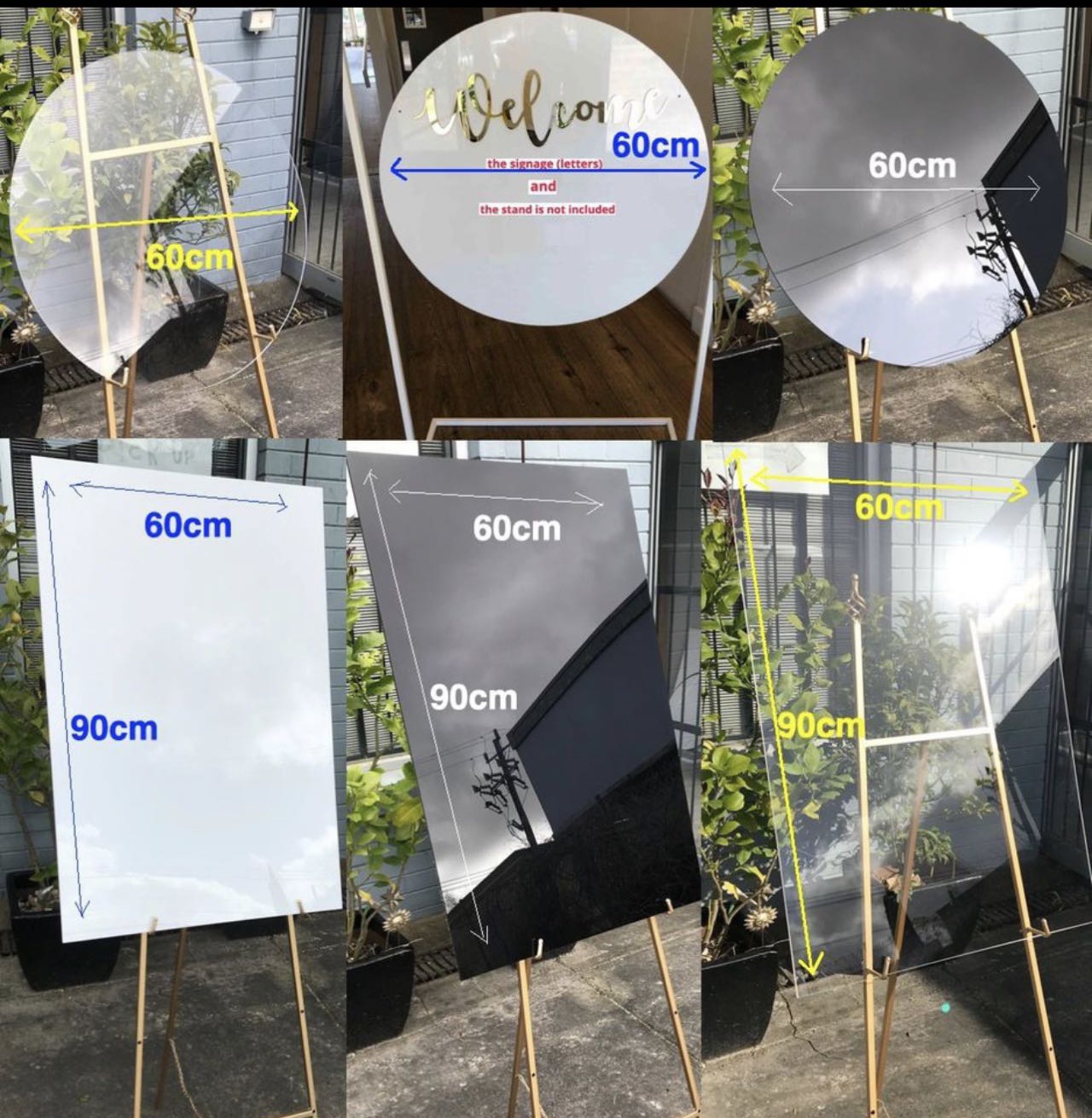 Acrylic Sign Board, 3mm